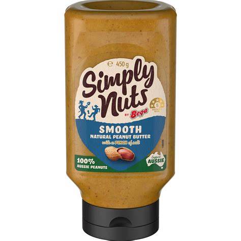 Bega Simply Nuts Squeeze Bottle Smooth Natural Peanut Butter G