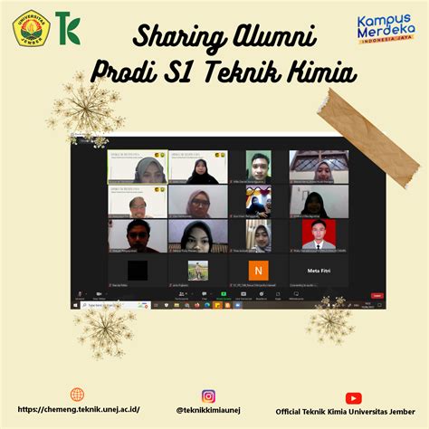 Sharing Alumni Prodi S1 Teknik Kimia UNEJ Chemical Engineering