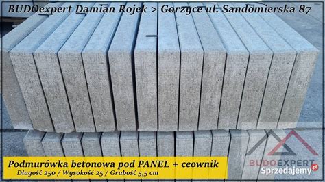 Betonowa Podmur Wka Pod Panel X Lub X G Adka Deska Stalowa