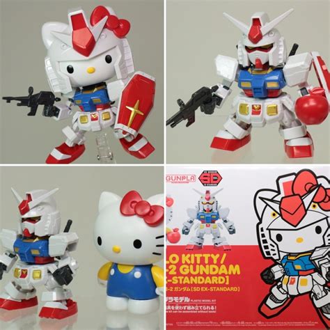 Third Party Brand Sd Ex Standard Hello Kitty Rx 78 2 Gundam Bandai