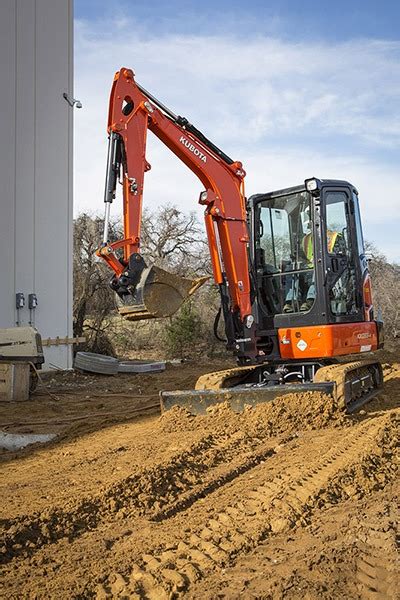 New Kubota Kx With Canopy Angle Blade Compact Excavator