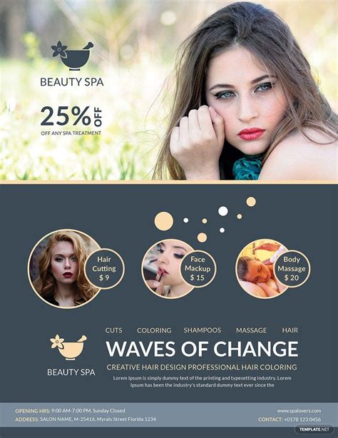 Editable Beauty Salon Flyer Templates In Psd To Download