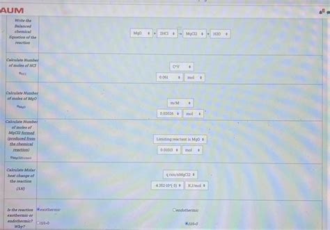 Solved Calculate Number Of Moles Of Mgcl Formed Produced Chegg