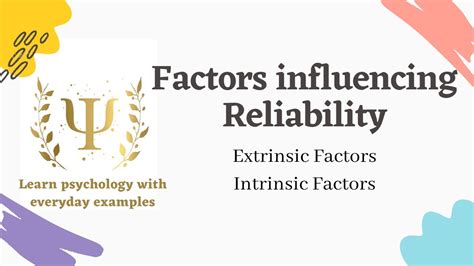 Factors Influencing Reliability Of Test Scores Psychological Testing