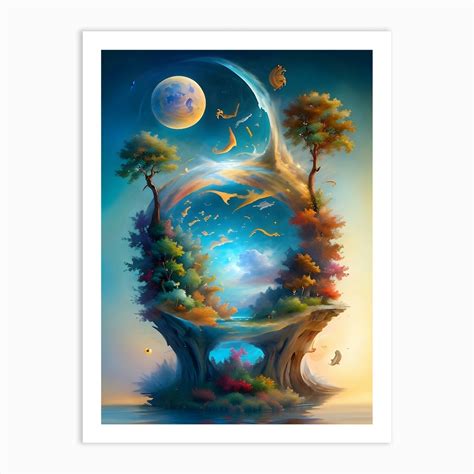 “Dreamlike,” Surreal landscapes Art Print by Amanru - Fy