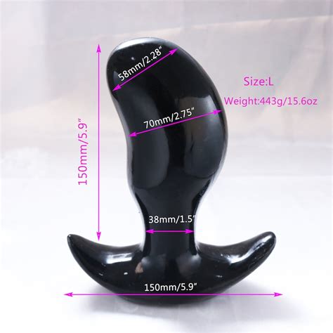 Sizes Huge Silicone Anal Plug Butt Plug Dildo Black Silicone Anal