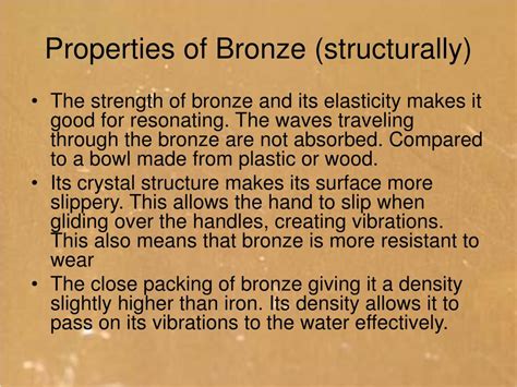 Origin And Properties Of Bronze