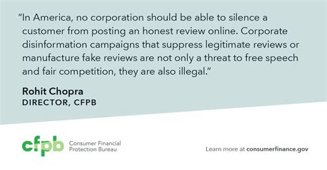 CFPB Issues Policy On Contractual Gag Clauses And Fake Review Fraud