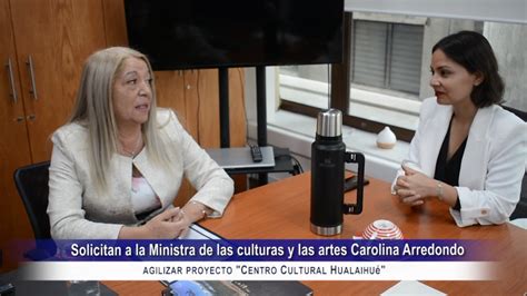 Alcaldesa Cristina Espinoza En Su Visita A Santiago Solicit A La