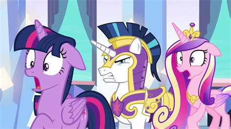 Imagem Twilight And Cadance Shocked Shining Armor Furious S6e16png