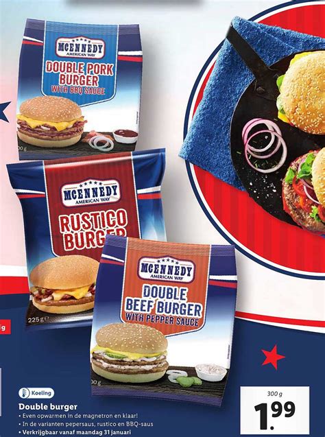 Mcennedy Double Burger Aanbieding Bij Lidl Folders Nl