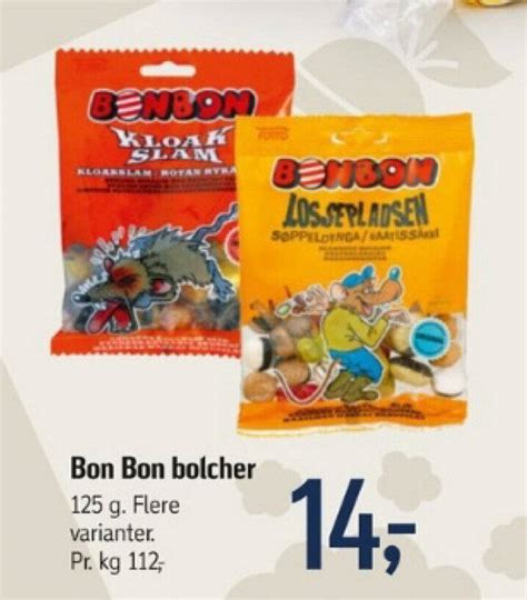 Bon Bon bolcher tilbud hos Føtex