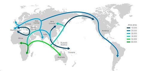 Migraciones Humanas Poblamiento Del Hombre Historia Universal