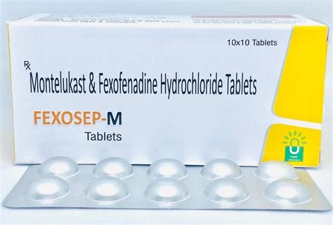 Fexosep M Montelukast Mg Fexofenadine Hydrochloride Mg