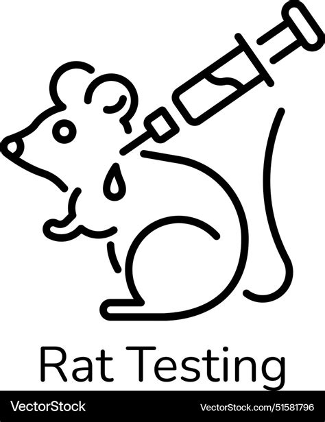 Rat Testing Royalty Free Vector Image Vectorstock