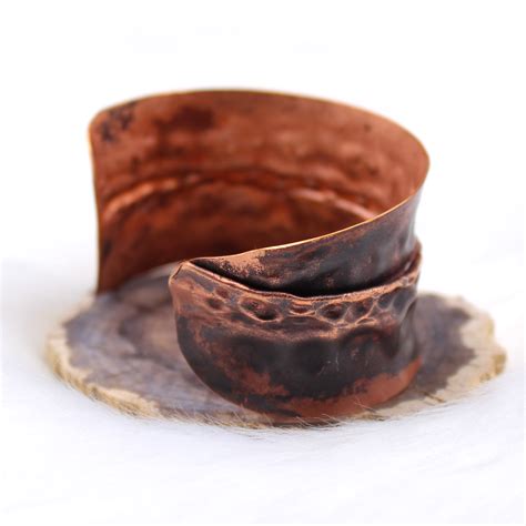 Fold Form Copper Cuff Handmade Bracelet Galeforce Design Jewelry