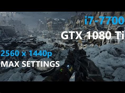 Metro Exodus GTX 1080 Ti GAMING TRIO Intel I7 7700 1440p ULTRA