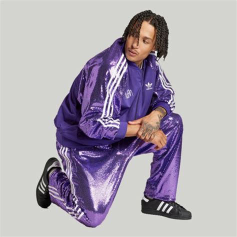 Korn X Adidas Purple Sequin Tracksuit Danezon