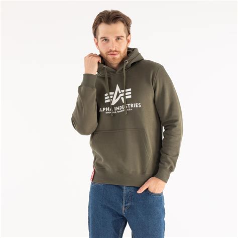 Bluza Alpha Industries Basic Hoody M Ska Zielona