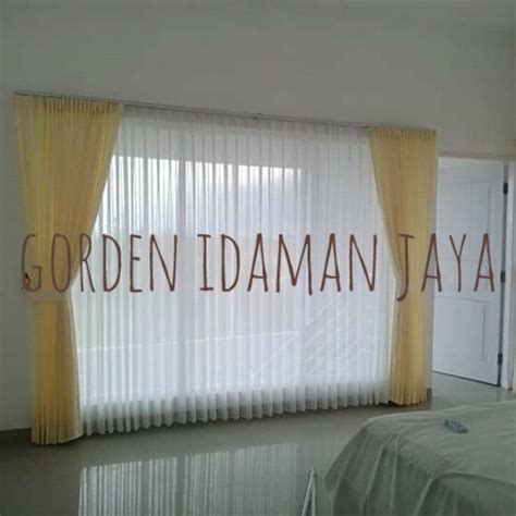 Jual Vitrase Daleman Gorden Lapisan Putih Polos Import L T Cm