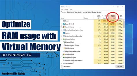 How To Fix 100 Disk Usage In Windows 10 Optimize Ram Youtube