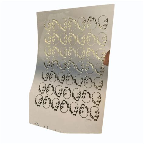 Cream Base PVC Embossed Gold Stickers For Resin Art Sheet 189 For