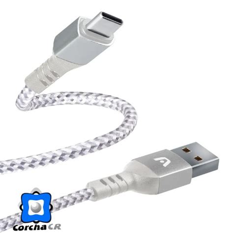 Argom Cable Tipo C Macho A Usb Mts Trenzado Dura Form Arg Cb