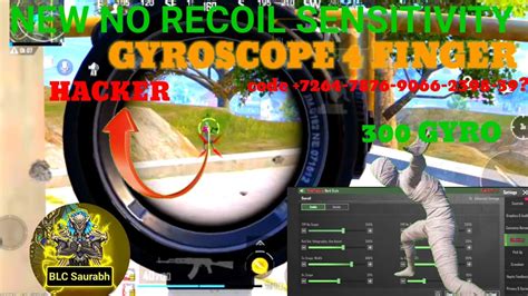 New No Recoil Sensitivity Settings For Gyroscope Finger Ads Settings