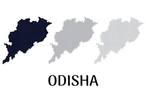 Odisha Map Vector - Frebers