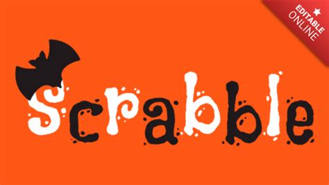 Scrabble Happy Halloween Font Generador De Efectos De Texto