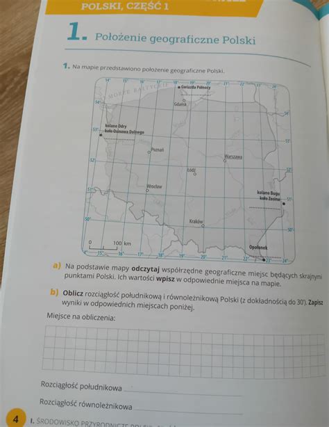 Na Mapie Przedstawiono Po O Enie Geograficzne Polski A Na Podstawie