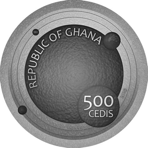 Republic Of Ghana 2023 500 Cedis Space Cube 1 Kilo Edition