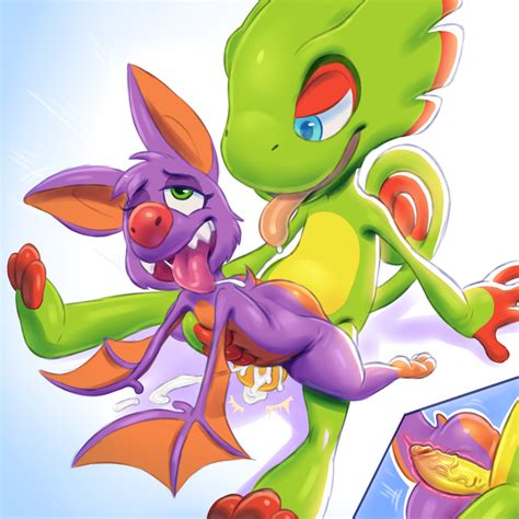 Rule 34 Anthro Balls Bat Chameleon Duo Female Gerkk Internal Laylee Lizard Male Mammal