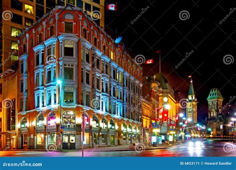 Downtown Ottawa at Night stock image. Image of canada - 6853171