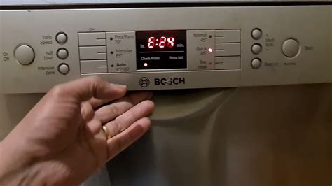 Bosch Dishwasher E24 Youtube