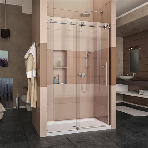 Dreamline Enigma X 44 In To 48 In X 76 In Frameless Sliding Shower