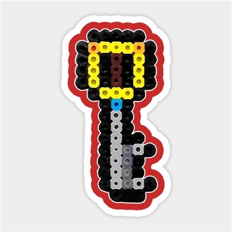 Kingdom Hearts Keyblade 8 Bit Pixel Art Keyblade Sticker Teepublic