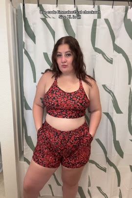 Red Floral High Waisted Bikini Top And Boy Short Set