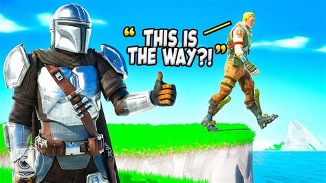 Mandalorian Voice Trolling Fortnite Challenge Youtube