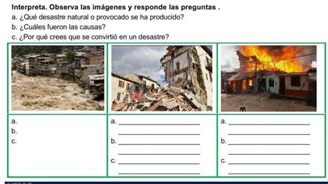 Observa Las Im Genes Y Responde Las Preguntas A Qu Desastre Natural