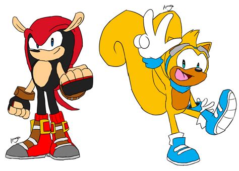 Sonic Blue Streak Mighty And Ray By Howteyoarts On Deviantart