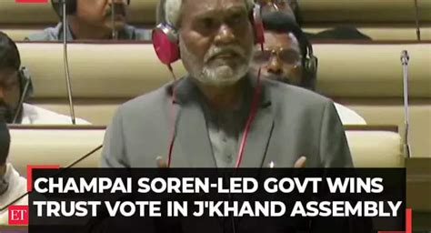 Jharkhand Floor Test Cm Champai Soren Led Govt Wins Trust Vote With