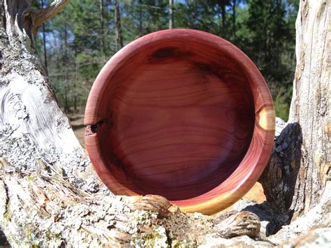 Hand Turned Cedar Bowl Etsy Cedar Cedar Trees Wood Turning