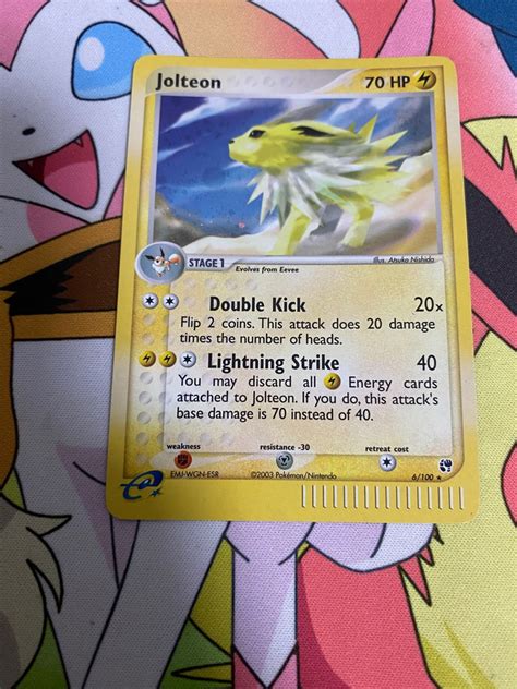 Jolteon Holo Pokemon Pok Mon Tcg Cards Ex Sandstorm Hobbies Toys