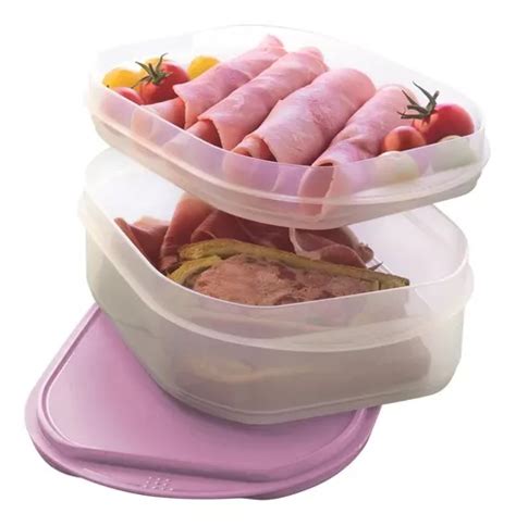 Fiambrera Apilable Duo Pisos Encastrables Tupperware BRUSTYLE