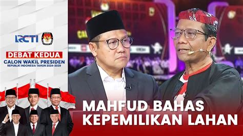 Banjir Pengalaman Mahfud Jawab Tuntas Pertanyaan Cak Imin Debat