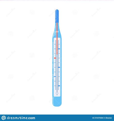 Medical Mercury Thermometer Isolated Icon Hospital Clinic And Home