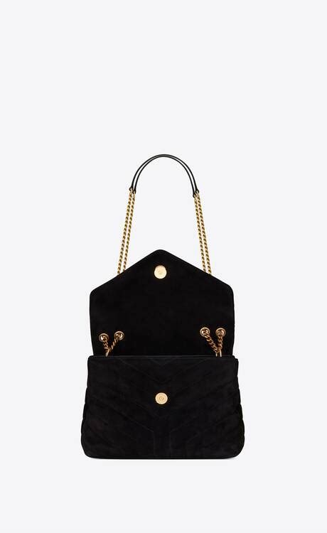 Bolso Loulou Small De Ante Acolchado Con Motivo Y Saint Laurent