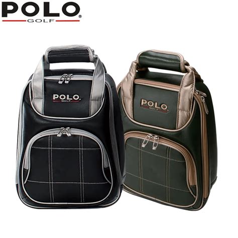 Brand Polo Waterproof Pu Golf Shoe Bag For Men And Women Portable Shoes