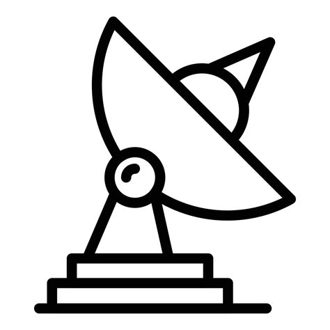 Ground Radio Satellite Icon Outline Style 15662191 Vector Art At Vecteezy